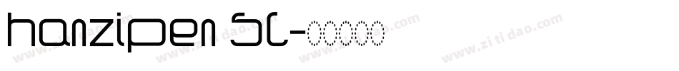 hanzipen SC字体转换